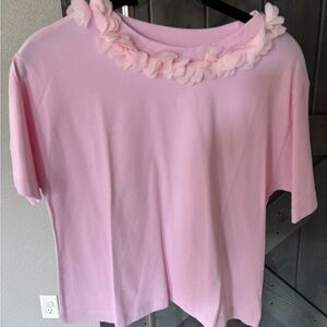 River Island Pink Ruffle Detail Top